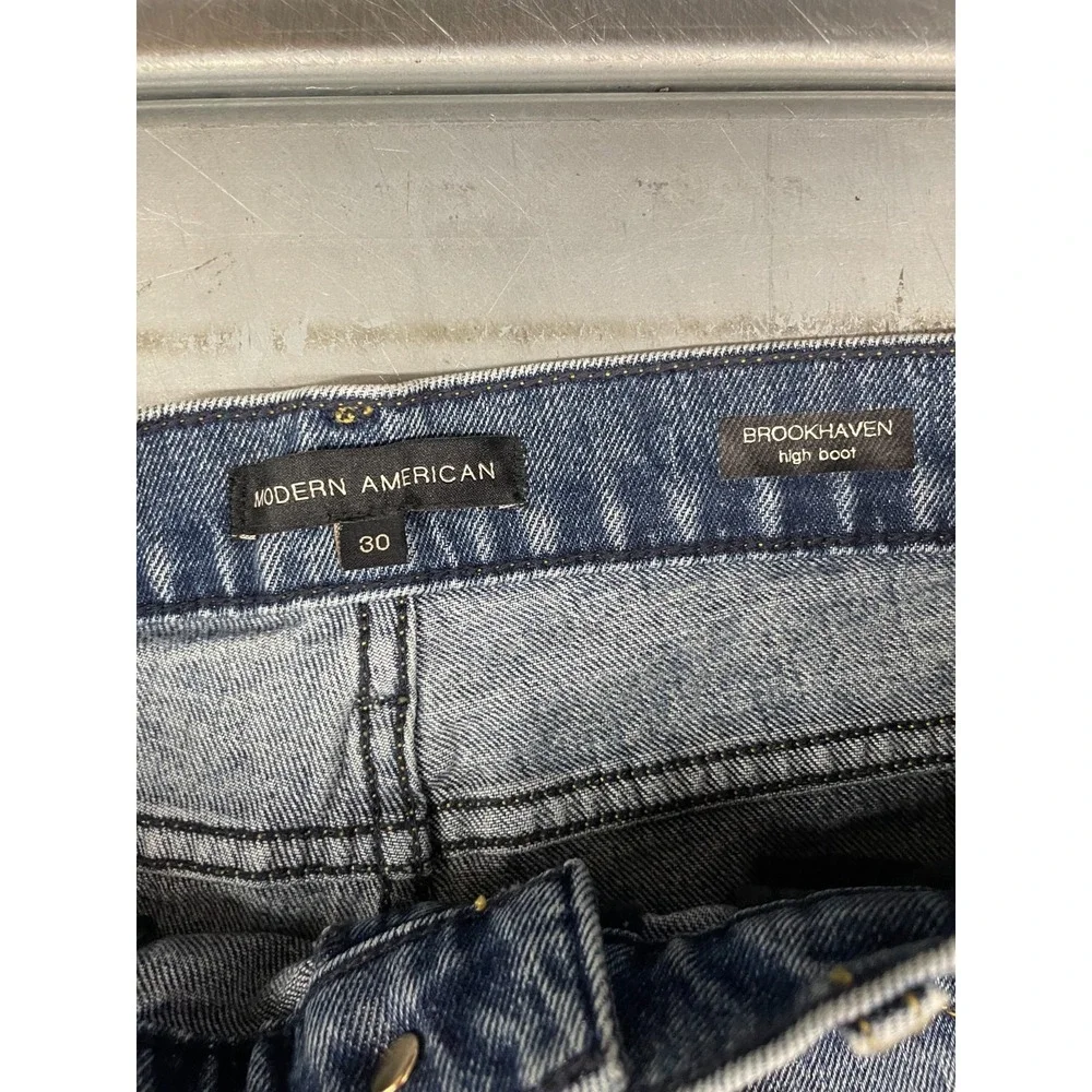 Modern American Brookhaven High‎ Boot Jeans Womens 30 Blue High Waist